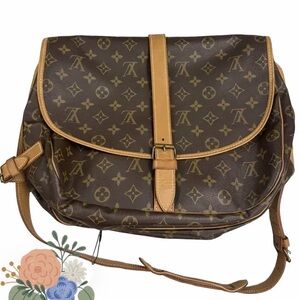 Louis Vuitton Saumur Crossbody 35 Bag Monogram